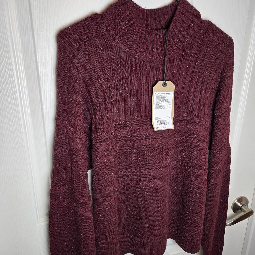 prAna Sangria Fields Sweater in Women's Size LG NWT